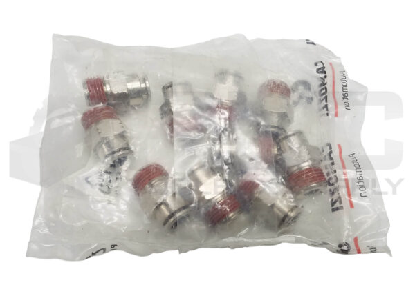 SEALED NEW BAG OF 10 CAMOZZI ND6510 06-06 MALE CONNECTOR 3/8, ND6510-06-06