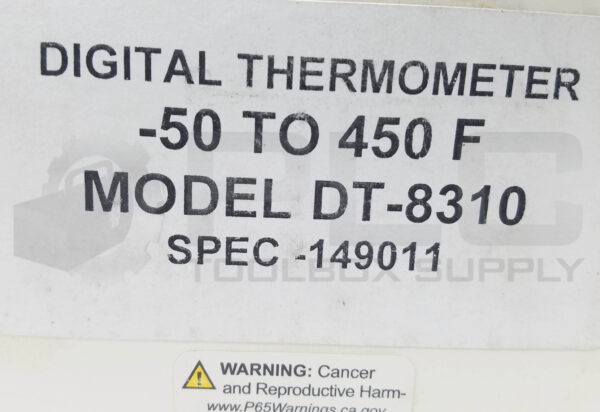NEW AMETEK US GAUGE DT-8310 DIGITAL THERMOMETER, -50 to 450F - Image 4
