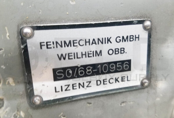 LIZENZ DECKEL SO /68-10956 SINGLE LIP BENCHTOP TOOL GRINDER, 0.25KW 3370RPM - Image 8