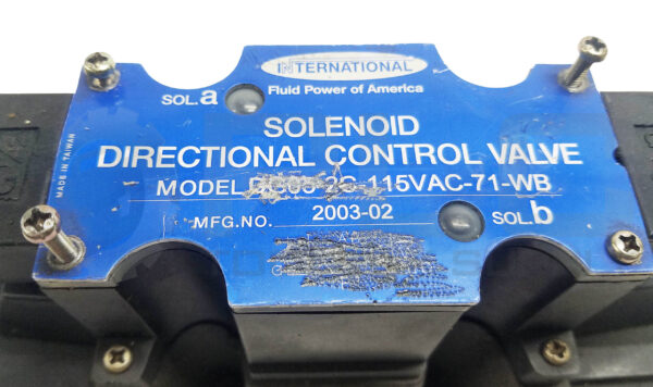 INTERNATIONAL DG05-2C-115VAC-71-WB SOLENOID DIRECTIONAL CONTROL VALVE - Image 4