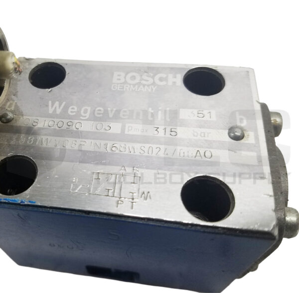 BOSCH 0810090103 VALVE 081WV06P1N168WS024/00A0, 0831005013 - Image 4