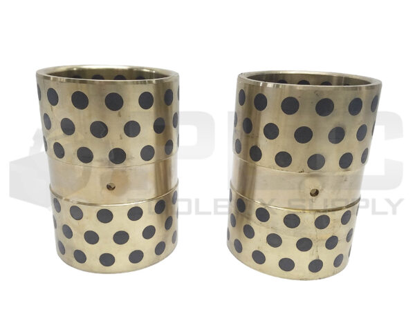 LOT OF 2 NEW BRONZE GRAPHITE BUSHING OILLESS BEARING 90mm OD x 75mm ID x 123mm L