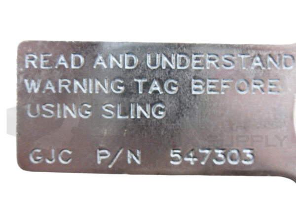 NEW GJC 547303 STEEL CHAIN WARNING TAG, 5" X 2" - Image 5
