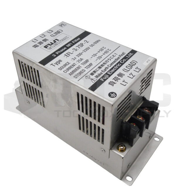 FUJI ELECTRIC EFL-3.7SP-2 RFI FILTER 3PH 25A 200-230V 50/60HZ