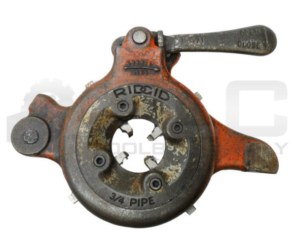 RIDGID 500 PIPE THREAD DIE HEAD 3/4" W/ E-671 HANDLE - Image 2