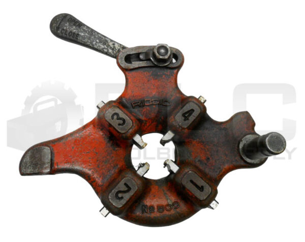 RIDGID 500 PIPE THREAD DIE HEAD 3/4" W/ E-671 HANDLE - Image 3
