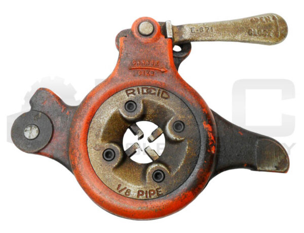 RIDGID 500 PIPE THREAD DIE HEAD 1/8" W/ E-671 HANDLE - Image 2