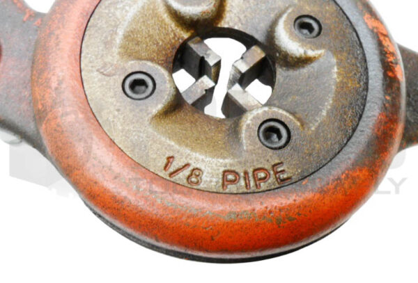 RIDGID 500 PIPE THREAD DIE HEAD 1/8" W/ E-671 HANDLE - Image 4