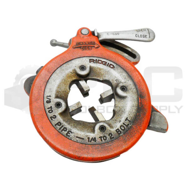 RIDGID 811 PIPE THREAD DIE HEAD 1/8"-2" PIPE 1/4"-2" BOLT W/ E-660 HANDLE
