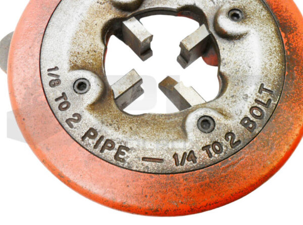 RIDGID 811 PIPE THREAD DIE HEAD 1/8"-2" PIPE 1/4"-2" BOLT W/ E-660 HANDLE - Image 4