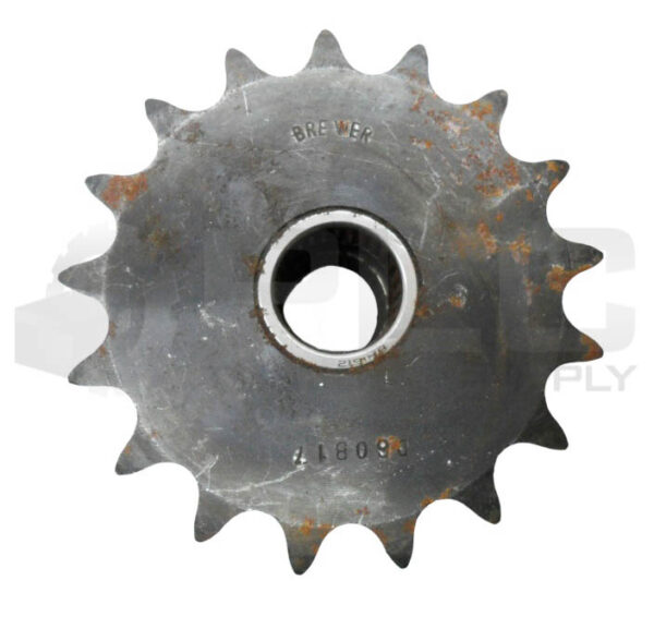 BREWER D60B17 DOUBLE-WIDTH IDLER SPROCKET 1" BORE 17 TEETH - Image 2