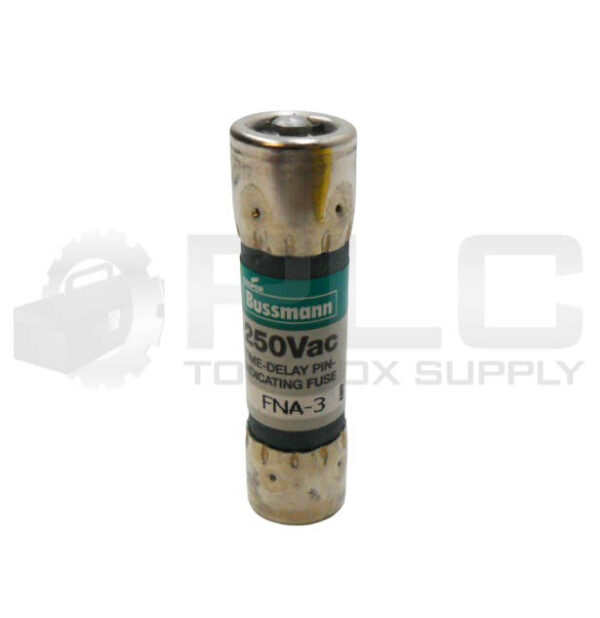 NEW BOX OF 8 BUSSMANN FNA-3 DUAL ELEMENT FUSE 3A 250VAC - Image 2