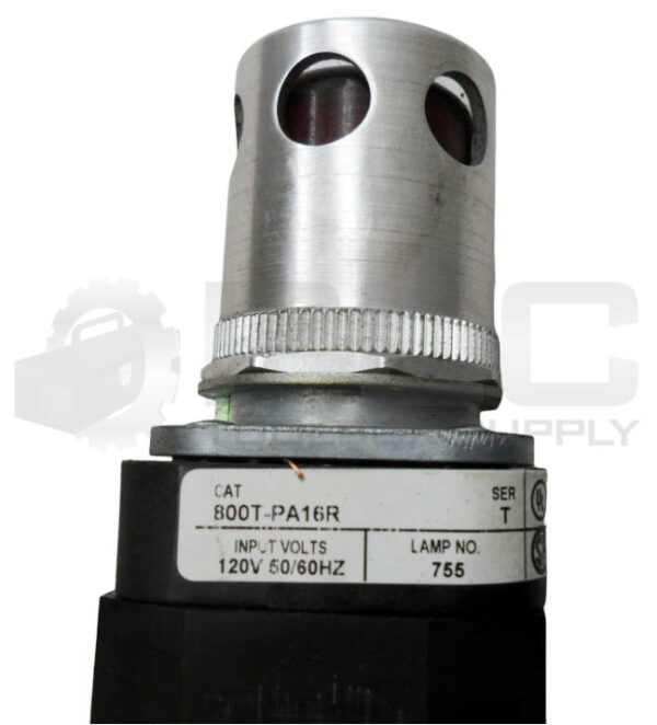 ALLEN BRADLEY 800T-PA16R /T PUSH BUTTON W/ GUARD W/ 800T-N326 /A W/ 800T-XA /D - Image 6