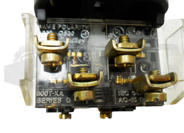 LOT OF 2 ALLEN BRADLEY 800T-PA16 /T PUSH BUTTON W/ GUARD 40171-002-01 800T-XA /D - Image 5