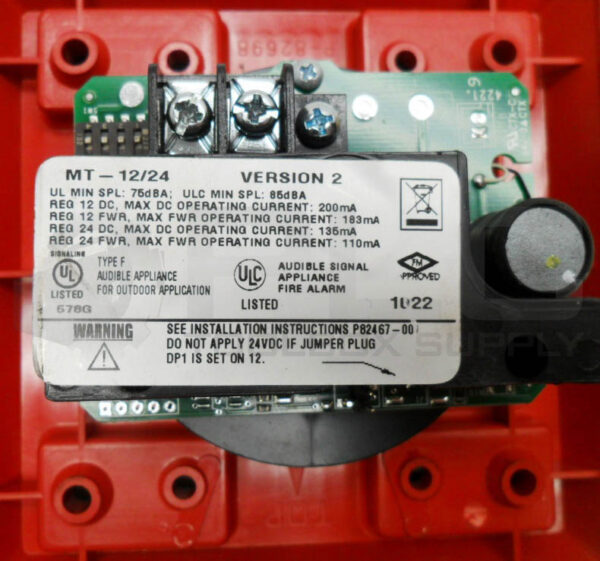 NEW WHEELOCK MT-12/24 FIRE ALARM HORN - Image 5