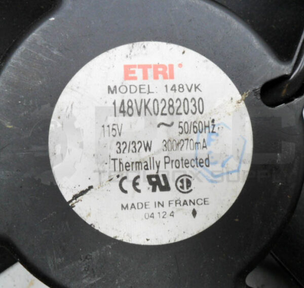 ETRI 148VK0282030 AXIAL COOLING FAN 115V 50/60HZ 32W - Image 4