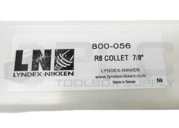 NEW LYNDEX-NIKKEN 800-056 R8 COLLET 7/8" - Image 5