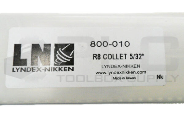 NEW LYNDEX-NIKKEN 800-010 R8 COLLET 5/32" - Image 5