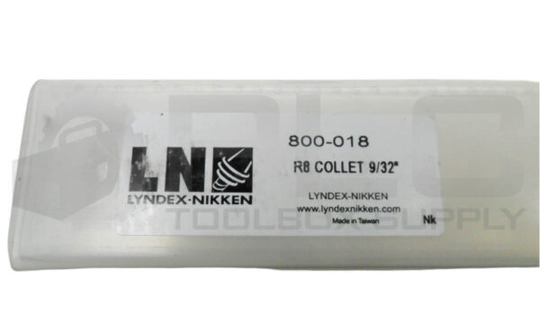 NEW LYNDEX-NIKKEN 800-018 R8 COLLET 9/32" - Image 5
