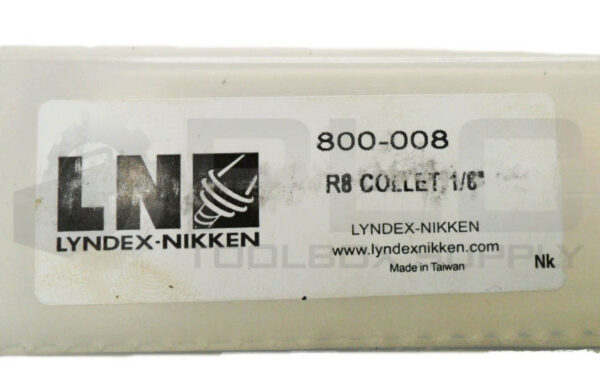 NEW LYNDEX-NIKKEN 800-008 R8 COLLET 1/8" - Image 5