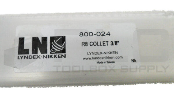 NEW LYNDEX-NIKKEN 800-024 R8 COLLET 3/8" - Image 5