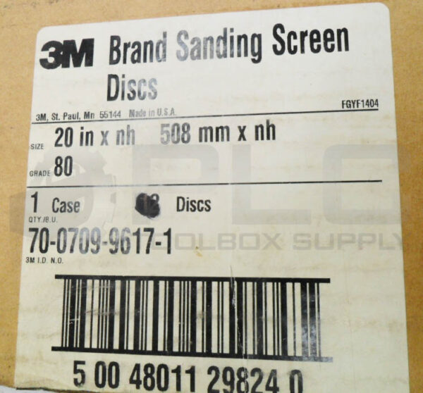 NEW BOX OF 7 3M SANDING SCREEN DISCS 20" X NH 80 GRADE - Image 4