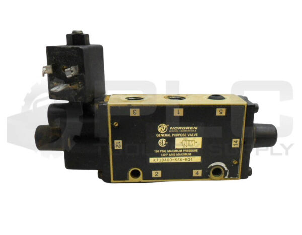 NORGREN K71DA00-KS6-KQ4 GENERAL PURPOSE VALVE 150PSIG 110-120V 50/60HZ