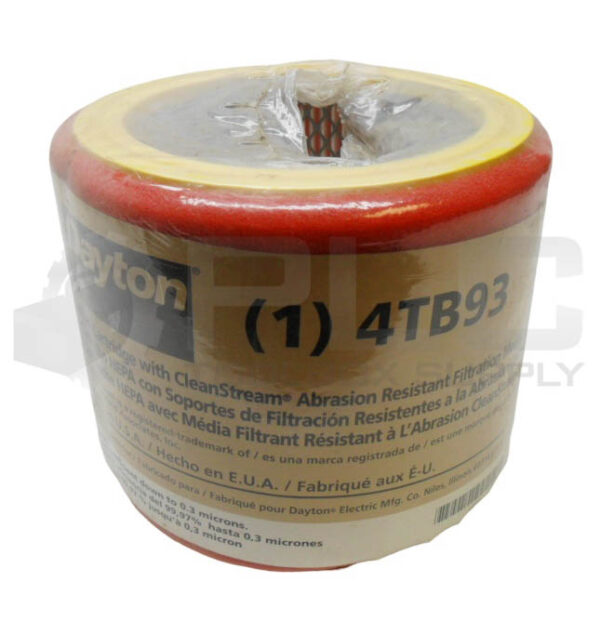 SEALED NEW DAYTON 4TB93 HEPA CARTRIDGE