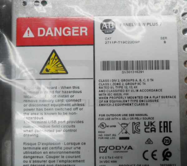 NEW ALLEN BRADLEY 2711P-T19C22D9P /B PANELVIEW PLUS 7 19'' * UPS RED AVAILABLE* - Image 7