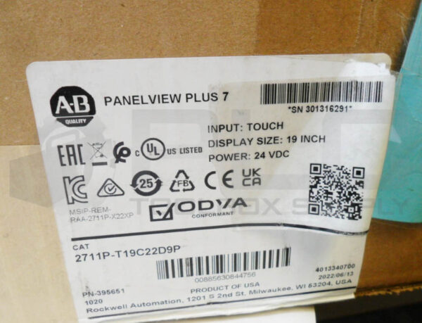 NEW ALLEN BRADLEY 2711P-T19C22D9P /B PANELVIEW PLUS 7 19'' * UPS RED AVAILABLE* - Image 8