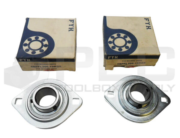 LOT OF 2 NEW FYH SBPFL206-19KG5 BEARING UNIT 1-1/4" BORE SB206-19 *READ*