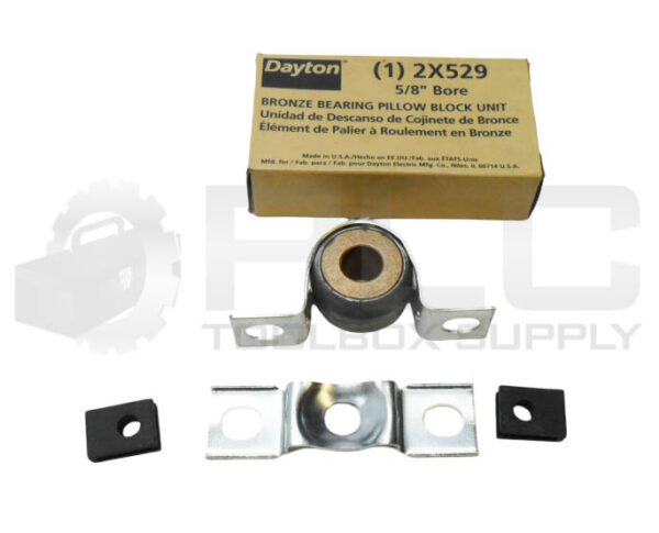 NEW DAYTON 2X529 BRONZE BEARING PILLOW BLOCK UNIT 5/8" BORE