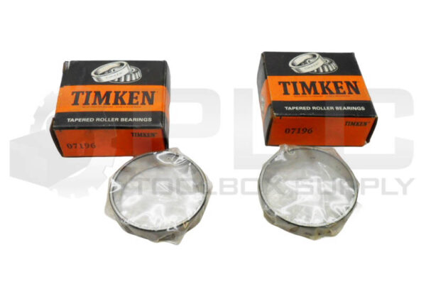 LOT OF 2 NEW TIMKEN 07196 TAPERED ROLLER BEARING CUP 1-5/8" BORE *READ*