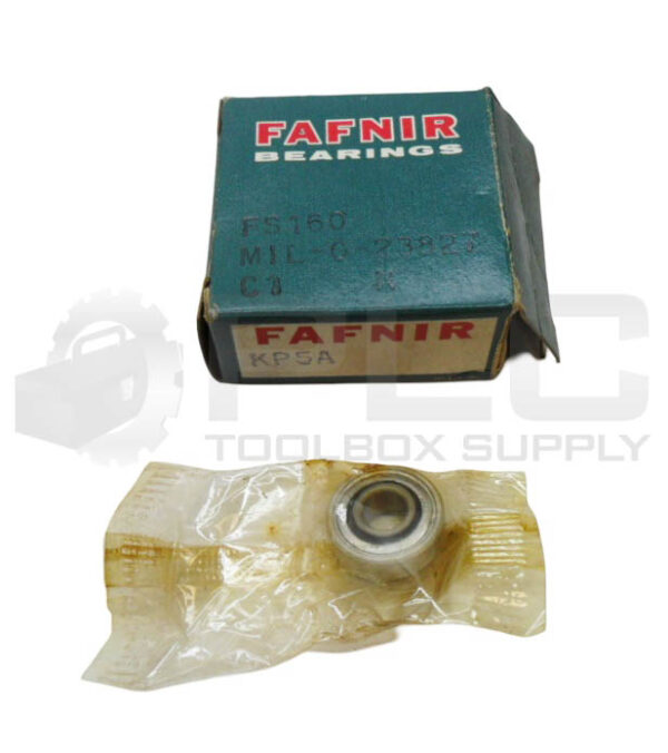 NEW FAFNIR KP5A SINGLE ROW BALL BEARING 5/16" BORE FS160 MIL-G-23827 *READ*