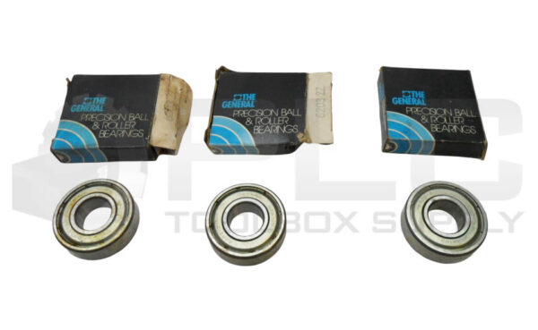 LOT OF 3 NEW THE GENERAL 6203 ZZ SINGLE ROW BALL BEARING 11/16" BORE *READ*