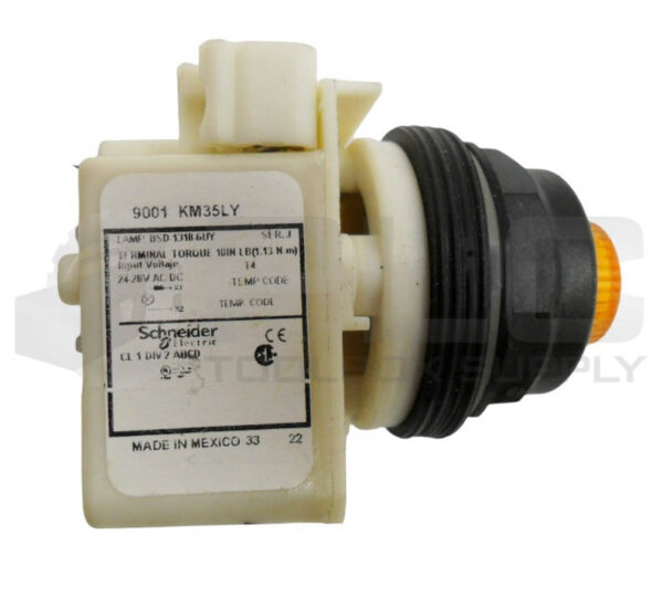 SCHNEIDER ELECTRIC 9001 KM35LY PILOT LIGHT AMBER 24-28V AC/DC - Image 4