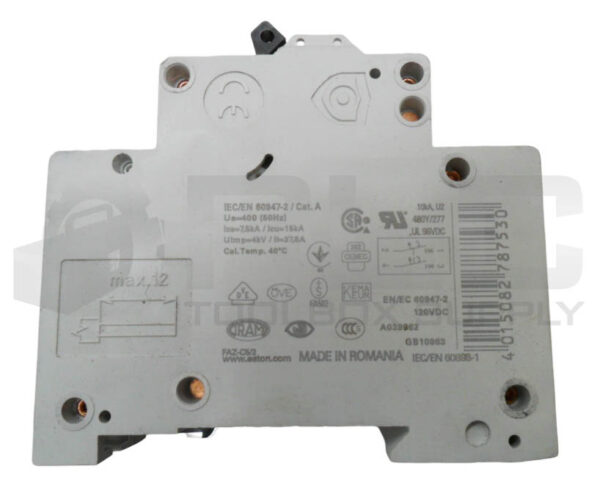 LOT OF 2 NEW EATON FAZ-C5/2 CIRCUIT BREAKER 50HZ 5A 277-480V - Image 5