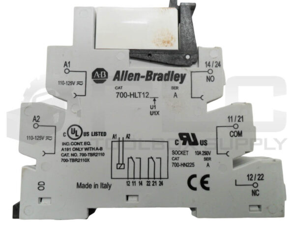 LOT OF 5 NEW ALLEN BRADLEY 700-TBR2110 /A RELAY 10A W/ 700-HLT12 /A RELAY SOCKET - Image 5