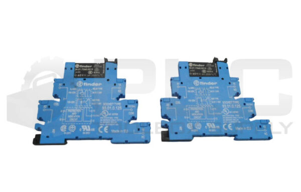LOT OF 2 NEW FINDER 34.51.7.060.0010 RELAY 60V 6A W/ 93.01.0.125 RELAY SOCKET