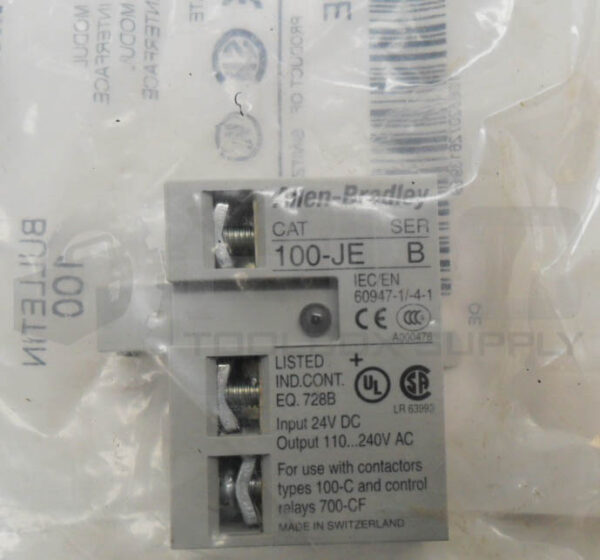 SEALED NEW ALLEN BRADLEY 100-JE /B INERFACE MODULE - Image 3