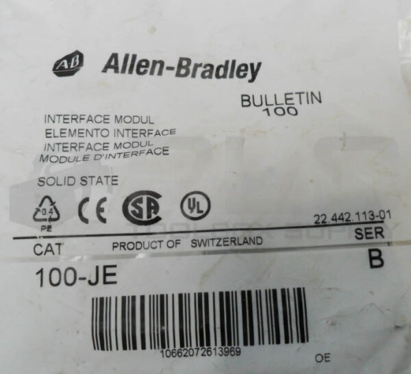 SEALED NEW ALLEN BRADLEY 100-JE /B INERFACE MODULE - Image 4