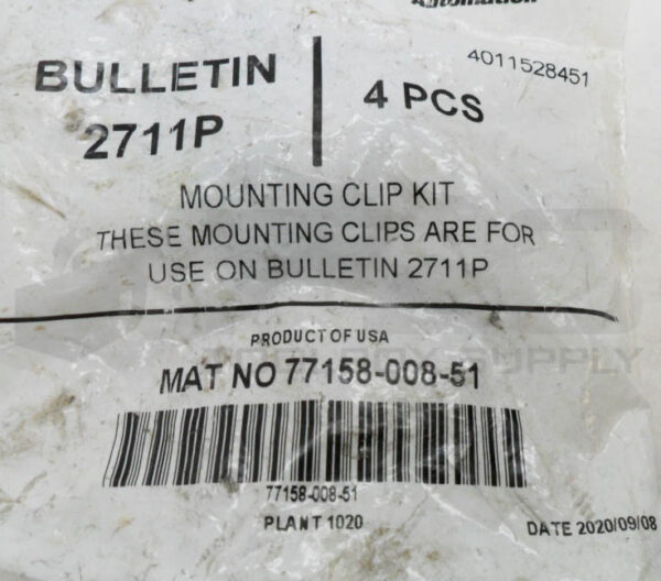 SEALED NEW ALLEN BRADLEY 77158-008-51 MOUNTING CLIP KIT *READ* - Image 3