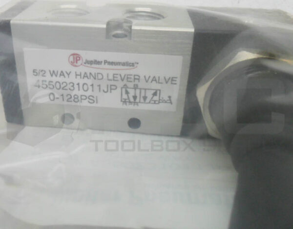 SEALED NEW JUPITER PNEUMATICS 4550231011JP 5/2 WAY HAND LEVER VALVE 1/4" NPT - Image 4
