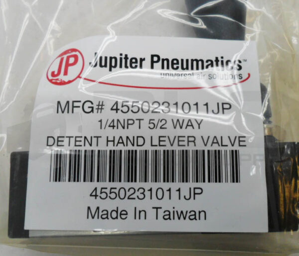 SEALED NEW JUPITER PNEUMATICS 4550231011JP 5/2 WAY HAND LEVER VALVE 1/4" NPT - Image 5