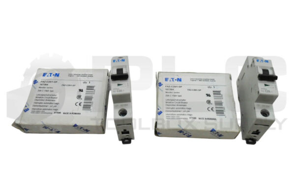 LOT OF 2 NEW EATON FAZ-C20/1-SP CIRCUIT BREAKER 20A167264