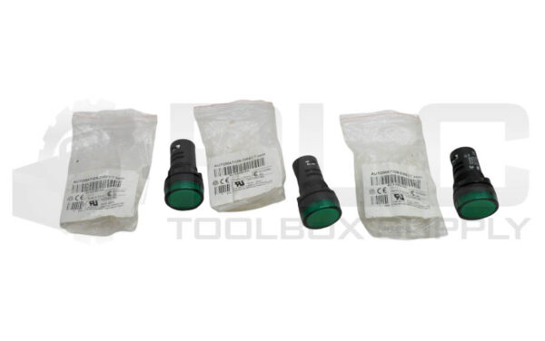 LOT OF 3 NEW AUTOMATION DIRECT ECX2052-24L LED INDICATOR LIGHT GREEN 24V AC/DC