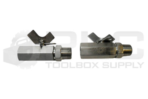 LOT OF 2 1000WOG 1/2MXF BALL VALVE 1/2" NPT MALE & FEMALE