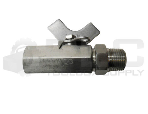 LOT OF 2 1000WOG 1/2MXF BALL VALVE 1/2" NPT MALE & FEMALE - Image 2