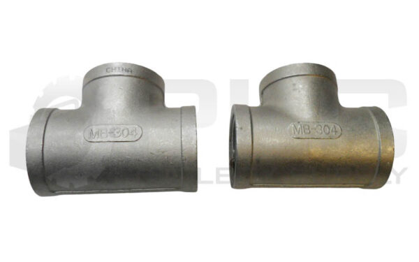 LOT OF 2 NEW MB-304 TEE FITTING 1-1/4" 150-1 1/4