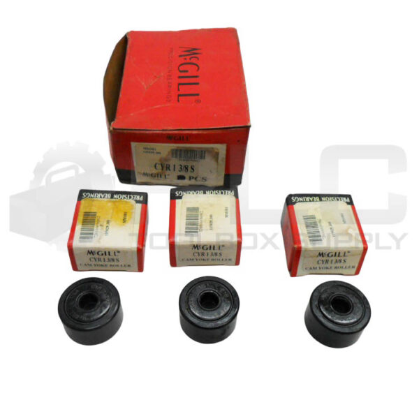 NEW BOX OF 3 MCGILL CYR 1 3/8 S CAM YOKE ROLLER 1-3/8" *READ*
